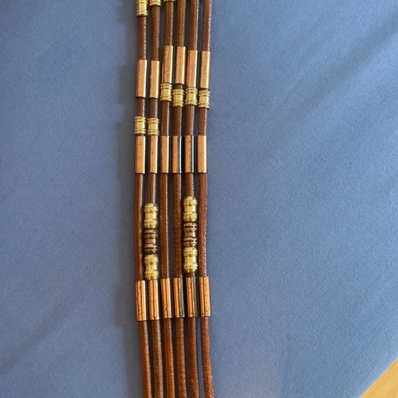 Vintage A. Ravid NY Copper and Leather Belt size M/L - Picture 8 of 10